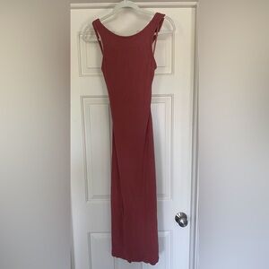 Lily Whyt open back midi dress